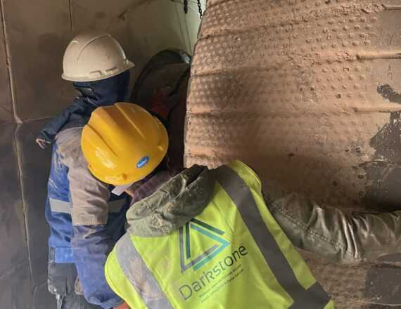 Replacement of Static Guide Vanes & Shaft Protection - Kiln 2