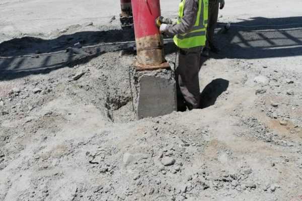 Maintenance of Gold Plant Concrete foundations