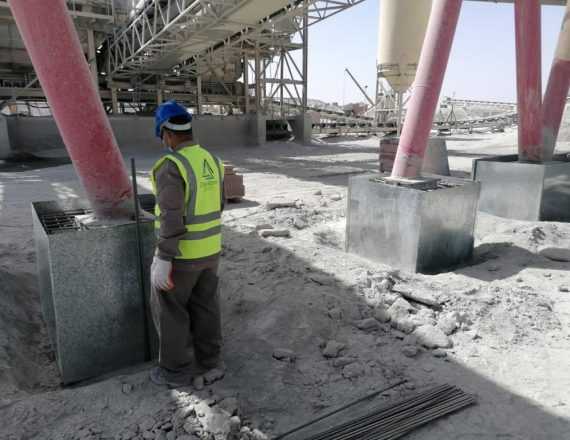 Maintenance of Gold Plant Concrete foundations