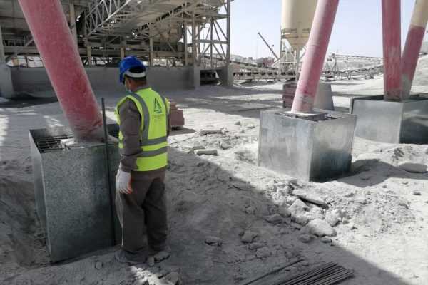 Maintenance of Gold Plant Concrete foundations