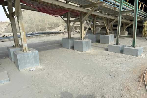 Maintenance of Gold Plant Concrete foundations