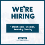 Storekeeper / Checker / Receiving / Issuing
